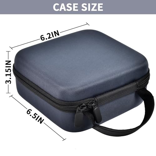 Eva Hard Carrying Case For Niimbot B1 / For B21 / For B21 Pro Label Maker, Portable Storage Bag Travel Box For Thermal Label Printer, Holder With Mesh Pocket For Cable Accessories - Dark Grey