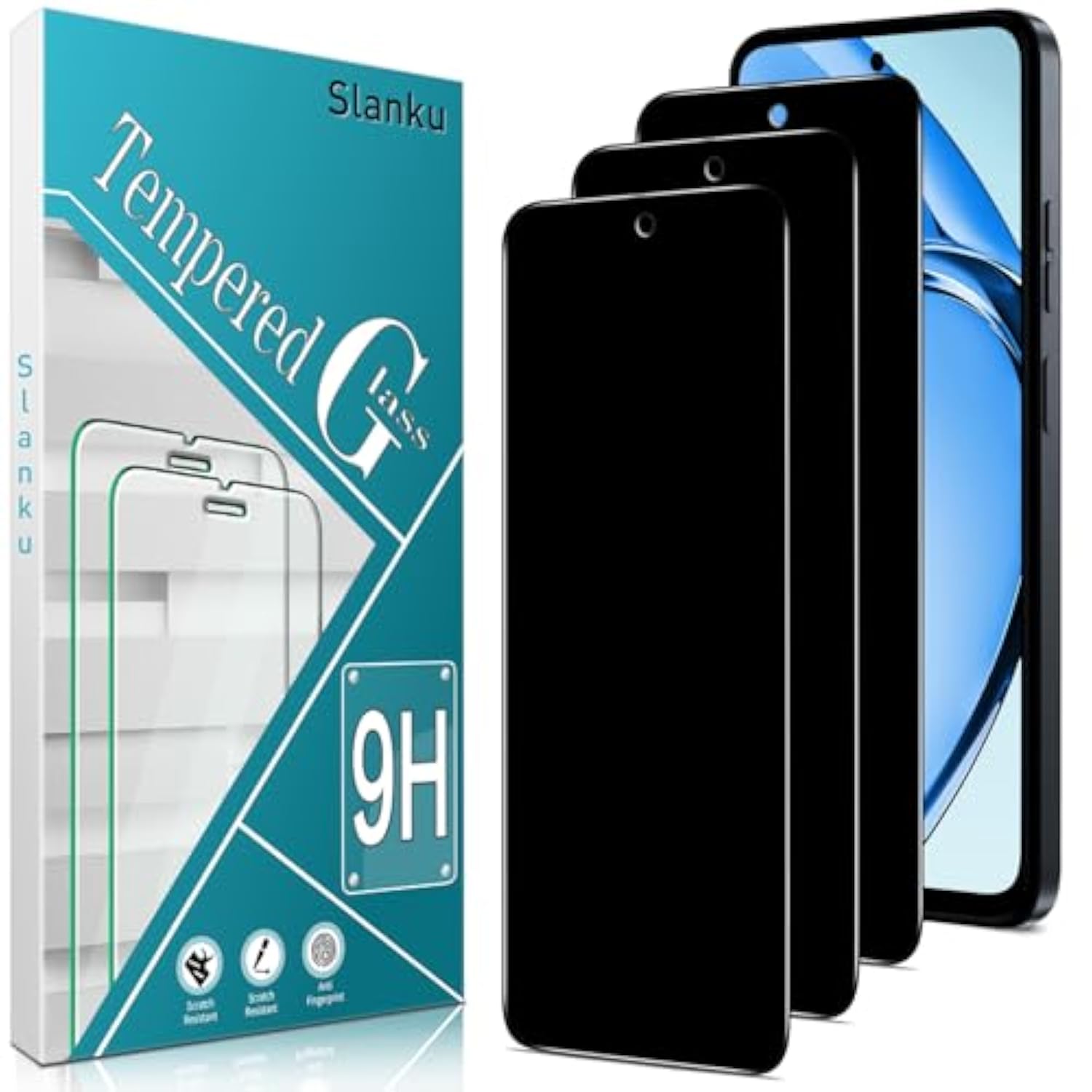 (3 Pack Privacy Screen Protector For Motorola Moto G Power 5G 2025 Tempered Glass, Anti Spy, Private Protection