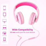 Comfort+ Kids Headphones With Microphone And Volume Control, Boys Girls Studen