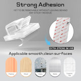 60Pcs Christmas Light Clips, Hooks For Outdoor String Lights Clips, Adhesive Cord Organizer Hooks, Sticky Wire Holder For Hanging Christmas Lights, Wall Cable, Fairy Lights (Clear, Small)