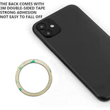 Universal Metal Rings Compatible For Magsafe Charger/Wallet/Battery Pack, Ultra-Thin Magsafe Sticker, Compatible With Iphone 16/15/14/13/12 Series,Samsung Galaxy Series (3Black+3Silver)