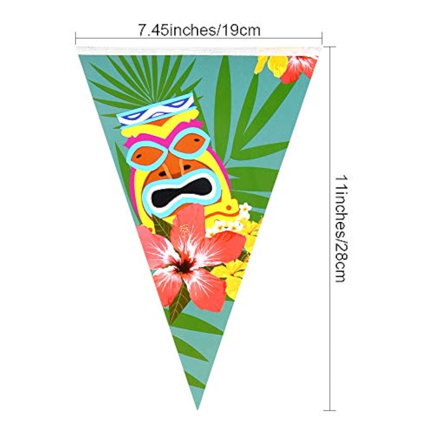 4 Pack Hawaiian Bunting Banner Luau Party Tropical Party Bunting Total