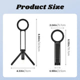 Magnetic Phone Tripod,Aluminum Alloy Flexible Tripod for Cell Phones,Travel Essential Adjustable Smartphone Stand for Desk/Handheld Compatible with