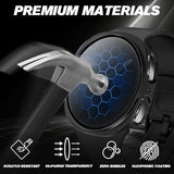 3 Pack Privacy Case for  Galaxy Watch 8 44mm, [Anti-Peeping] Screen Protector Ultra-Thin Tempered Glass Cover Case