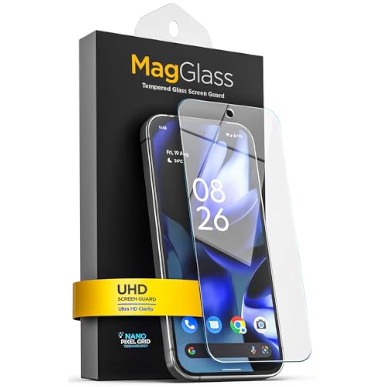 Designed For Google Pixel 9A Tempered Glass Screen Protector (Applicator Included)