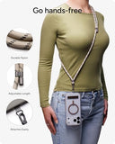 ZAGG Crossbody Lanyard for Phone Cases with Lanyard Attach Points Adjustable Durable Nylon Strap with Tear-Proof Tab Comfortable Hands-Free Carry,