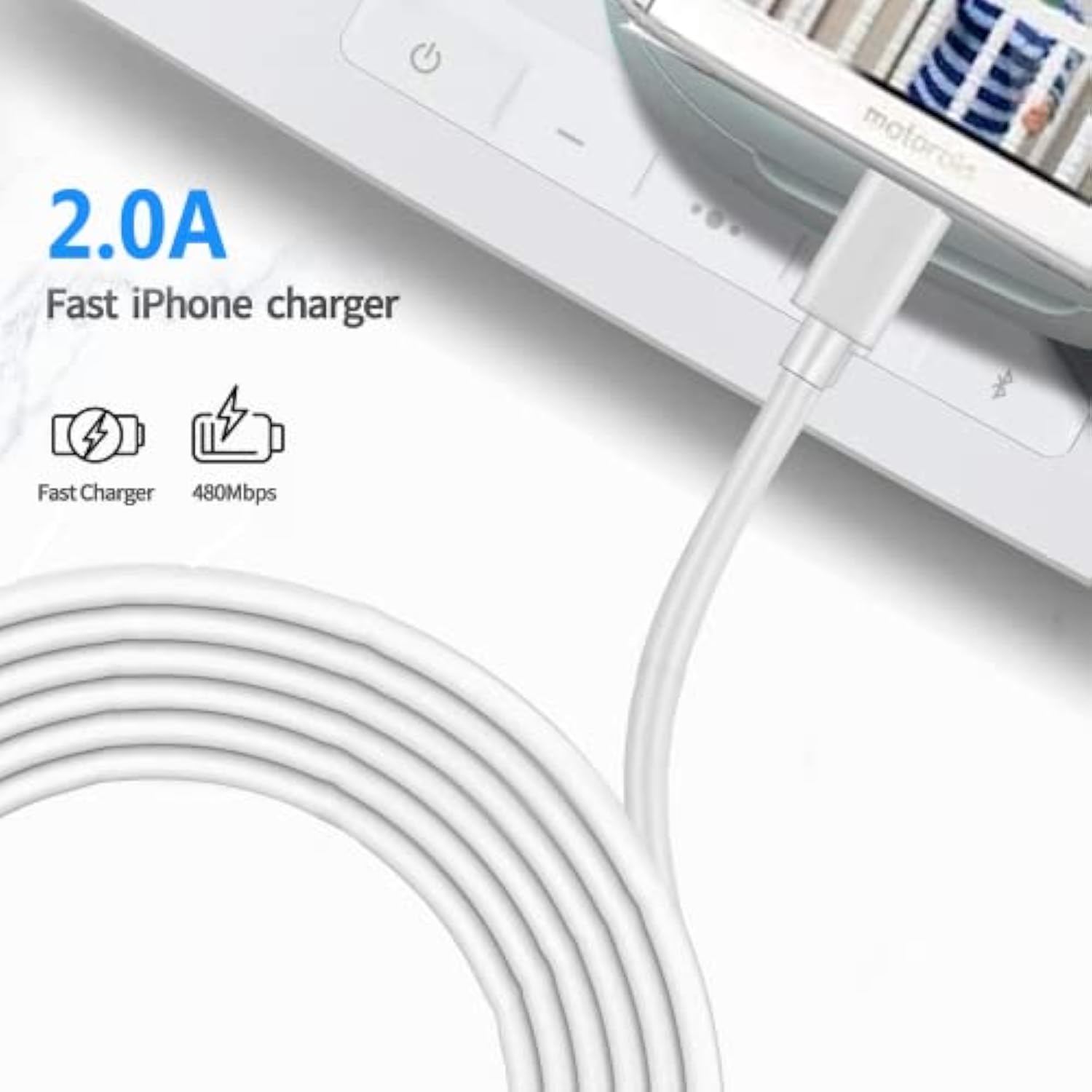 10Ft Charging Power Cable Cord For Arlo Q,Arlo Go Indoor Camera, Wyze Cam Pan