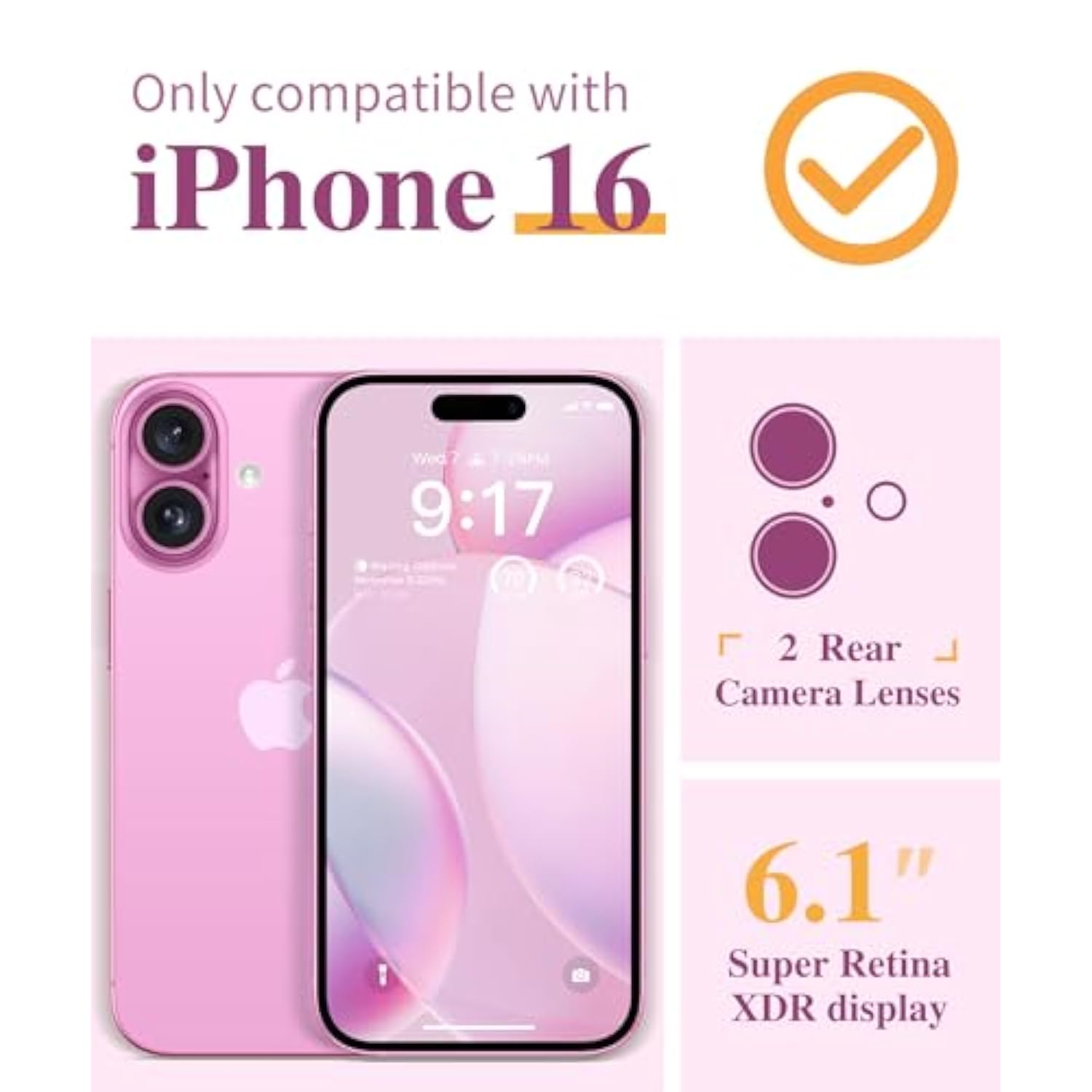 Floratopia Floral Shockproof iPhone 16 Case with Screen & Camera Lens Protector
