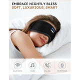 Sleep Headphones Bluetooth 5.2 Headband Sleeping Eye Mask For Women Men Wirele