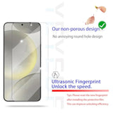 Galaxy S24 Screen Protector + Camera Lens Protector, [2 +2 Pack] [Ultrasonic Fingerprint Unlock] [Case Friendly] Full Coverage Tempered Glass Screen Protector For Samsung Galaxy S24