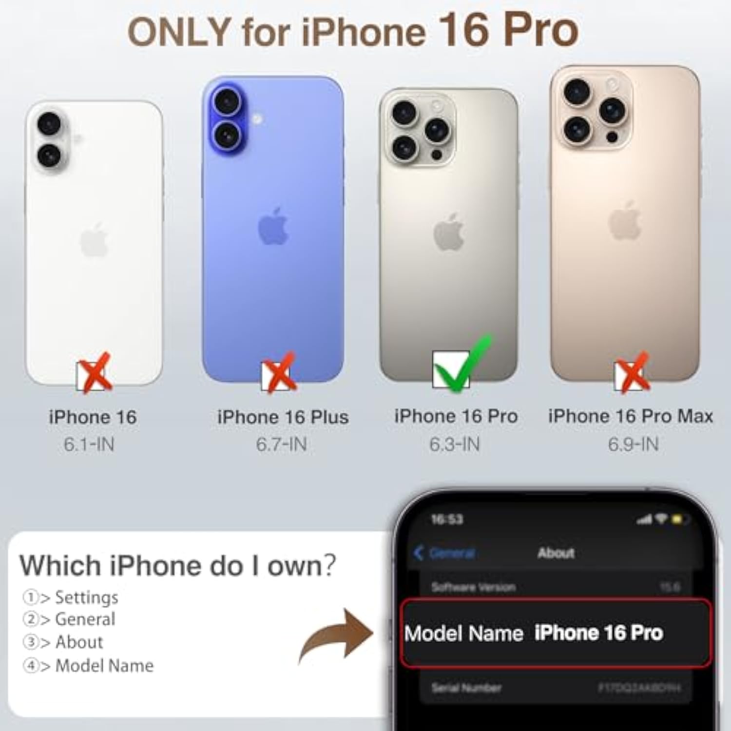 For Iphone 16 Pro Leather Case, Luxury Business Leather Classic Anti-Scratch Cover Protective Phone Cases For Iphone 16 Pro 6.3" 2024, Black Gold