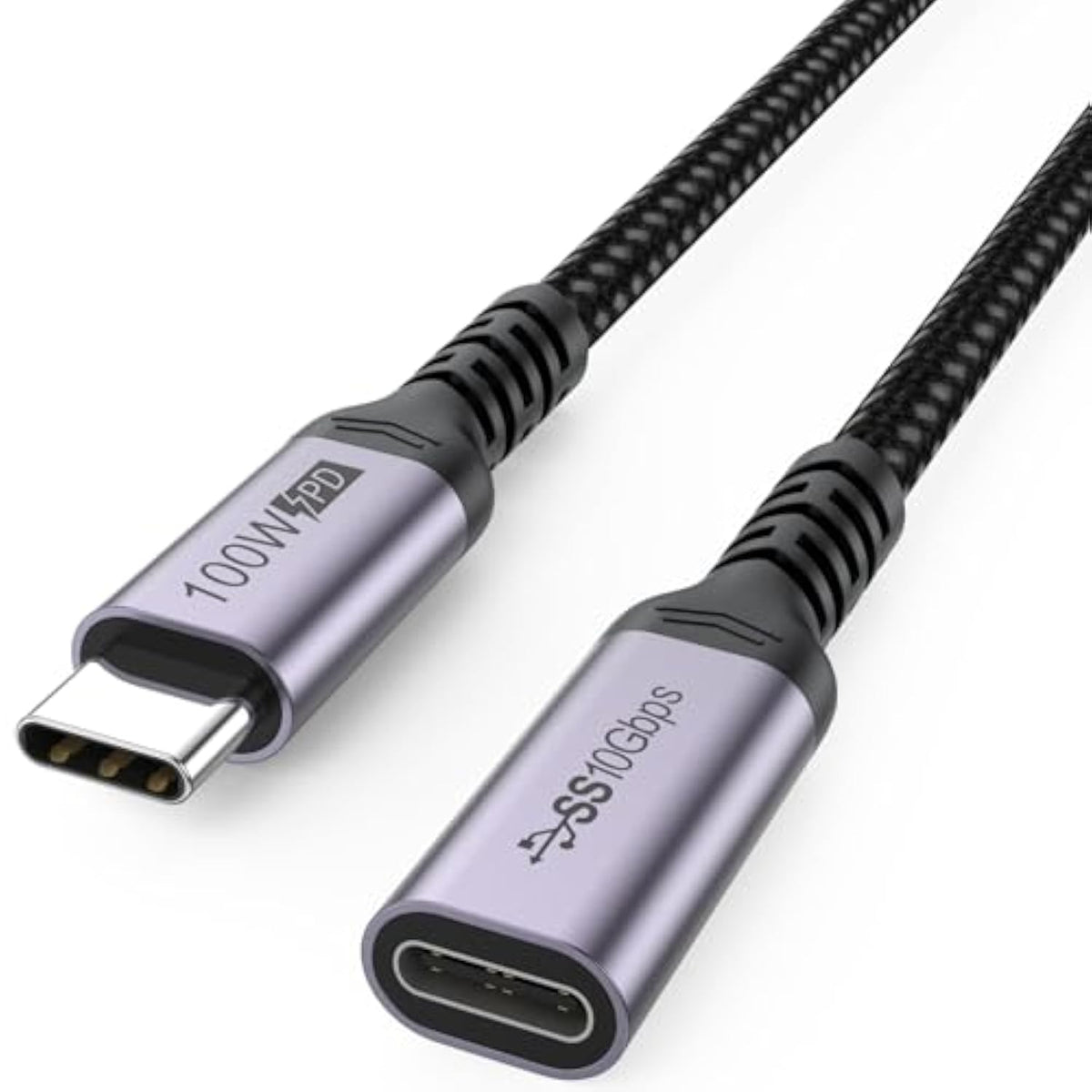 Usb C Extension Cable 6.6Ft, Usb C To Usb C Male To Female, Type C Extender Co