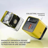3 In 1 Gan Charger,Scalable 80W Max Fast Charger Module With Type-C Cable And 2 Usb Ports, Retractable Phone Charger Wall Plug For Phone And Laptops (Yellow)