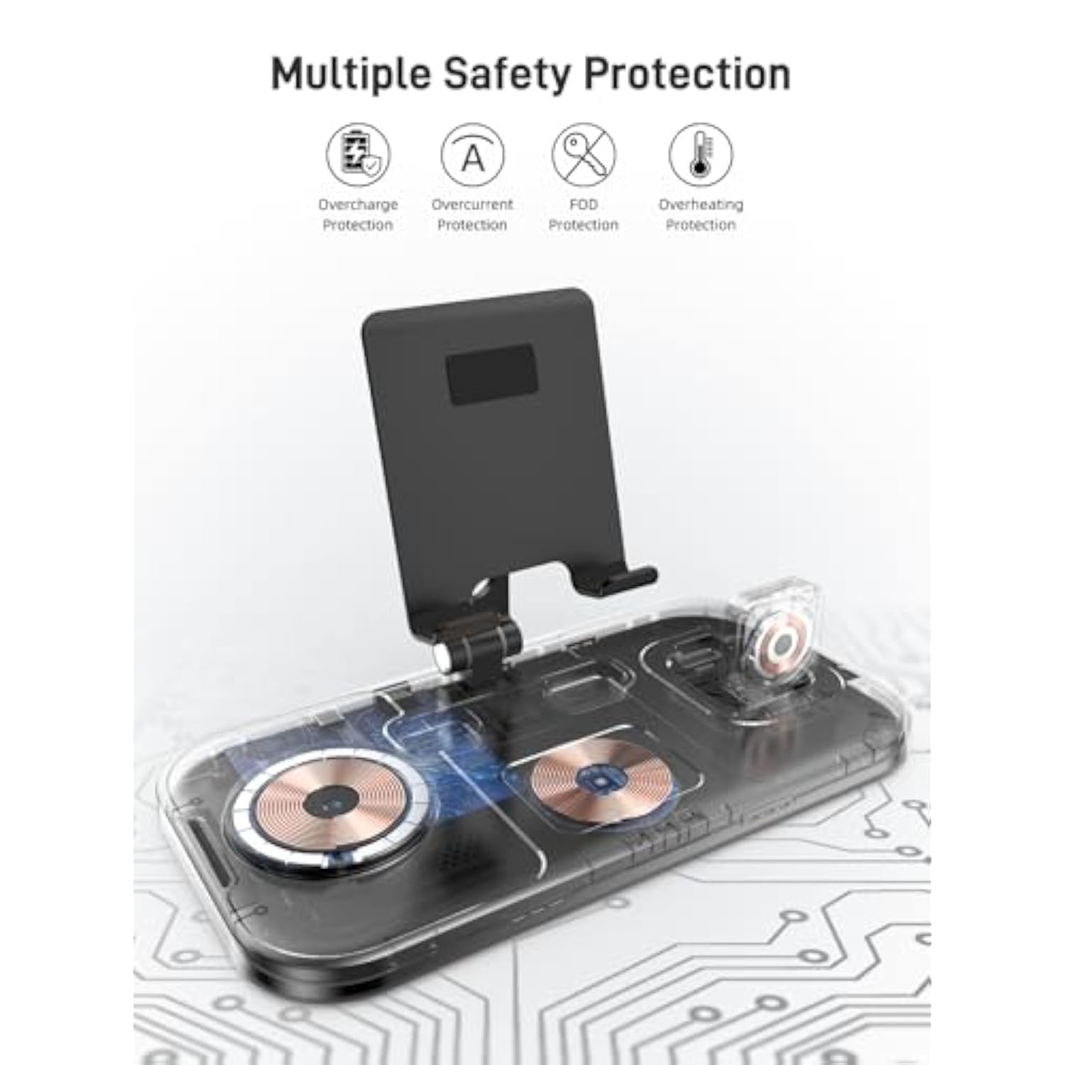 Wireless Charger For Samsung, 4 In 1 Charging Station For Samsung Galaxy S24 Ultra/S23 Ultra, Galaxy Tablet, Galaxy Watch 7, Buds, Foldable Aluminum Tablet Stand Holder For Samsung Galaxy Tab