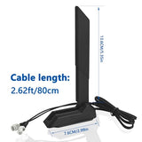 2.4/5.8/6Ghz Rp-Sma Tri Band Wifi 6E Antenna For Asus Rog Strix B550-F Gaming Wifi Ii/B550-Plus/Prime B450M-A Ii/Rog Strix B650-A B650-Plus B650E-F B550-A B760-I Z690-I Z790-Plus Z790-A Z790-E