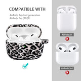 Airpods Case, Pro 2Nd Generation Case Cover 2022, Soft Silicone Compatible With Apple Airpods Pro Case 2023/2022/2019, Cute Skin Full Protective Case With Bracelet Keychain (Keychain-Leopard)
