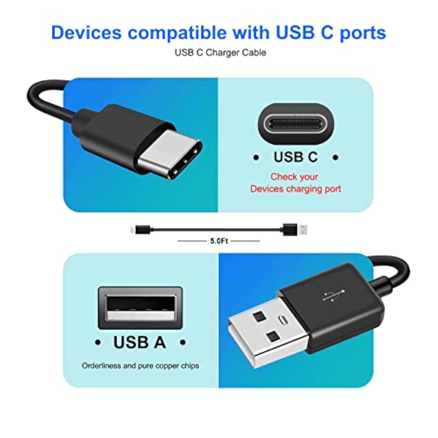 Bluetooth Speakers Charger Usb C Fast Wall Charger Charging Cable Cord For Son
