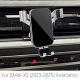LUNQIN Car Phone Holder for BMW X5 X5M 2024 2025 2026 and X6 X6M 2024-2026 and BMW X7 2023-2026 Auto Interior Accessories Best Cell Phones Mount