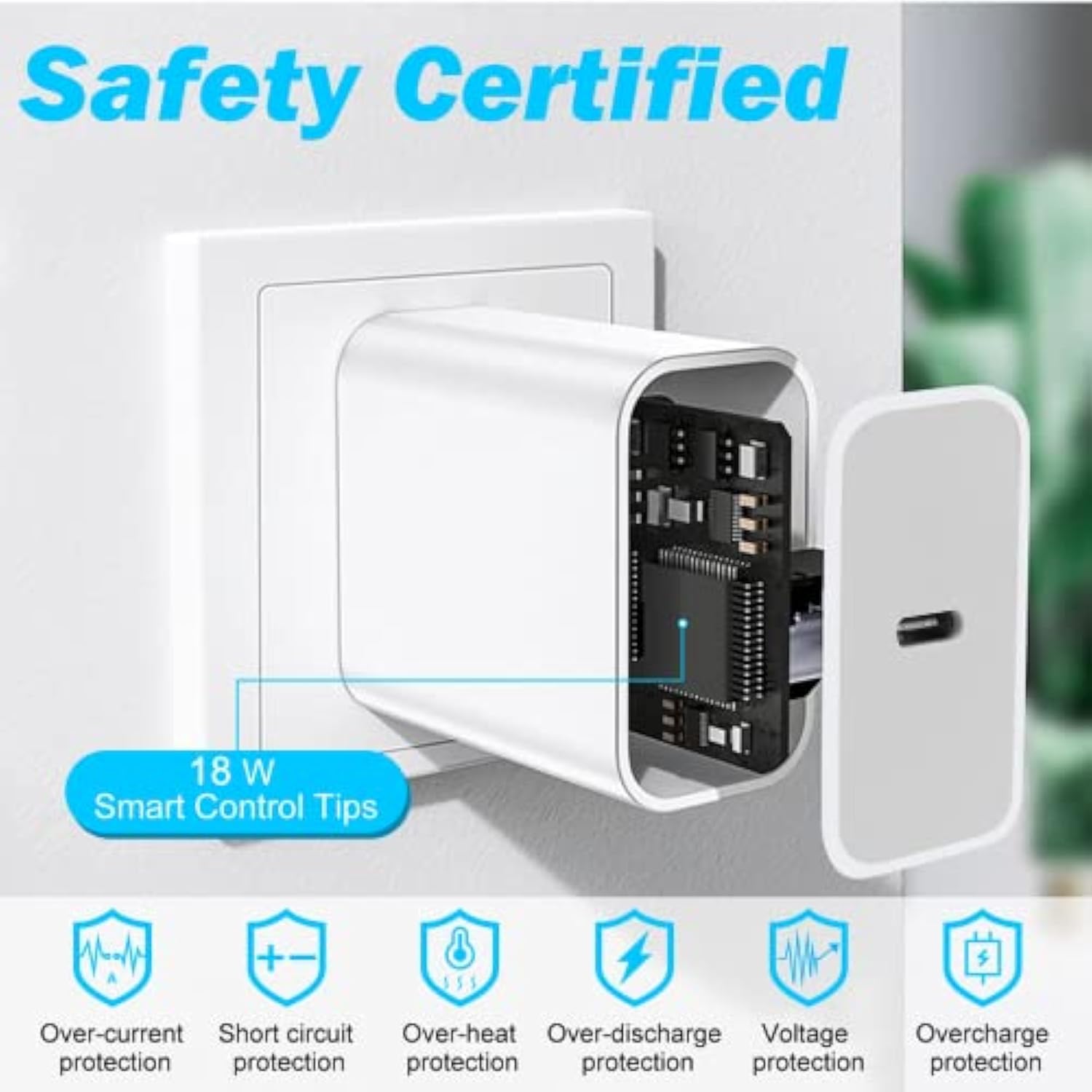 Usb-C Charging Rapidly Fast Usb C Fast Wall Charger For Xiaomi Redmi Note 11 Pro (China) And Other Pixel Devices (18W 3A Pd Power Adapter + Extra Long 6.6 Foot Usb-C, C-C Cable)