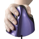 Evoluent VM4S Vertical Mouse 4 Right Small Ergonomic Mouse Plus Microfiber Cloth - Value Bundle
