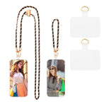 Phone Lanyard With Wrist Strap Universal Phone Crossbody Chain Adjustable Cell Phone Strap Fashion Phone Wrist Lanyard Compatible With Most Smartphones For Women Girls (Black)
