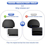 6 Pairs Airpod Pro Ear Tip Noise Cancellation, Replacement Ear Tips For Airpods Pro 2 With Case, Soft Silicone Earbuds Tips For Long Time Use, White, S/M/L (Black)