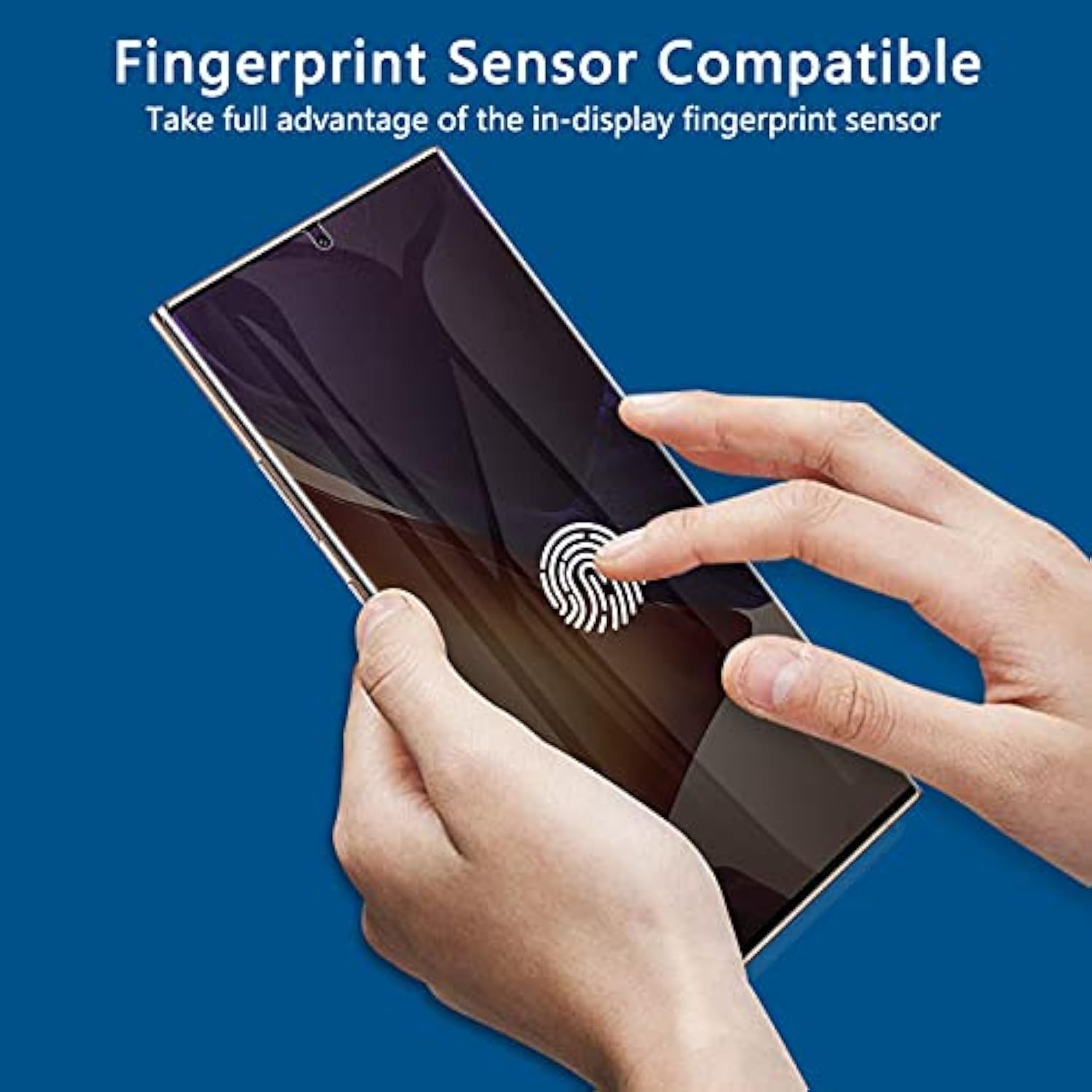 [2+2 Pack] For Samsung Note 20 Ultra Privacy Screen Protector, [Support Fingerprint Id] Anti-Spy Black Full Adhesive Flexible Film + Camera Lens Glass Protector For Galaxy Note 20 Ultra