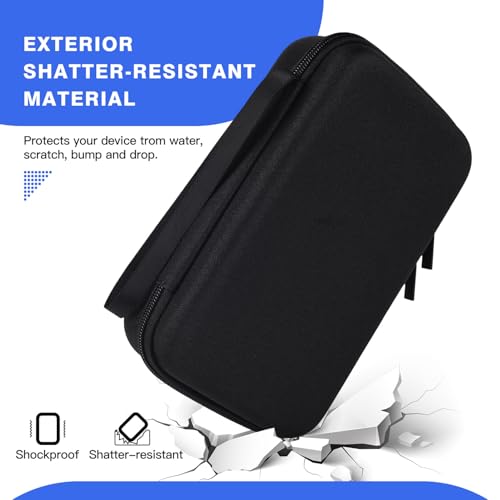 Hard Travel Electronic Organizer Case For Macbook Power Adapter Chargers Cables Power Bank Apple Magic Mouse Apple Pencil Usb Flash Disk Sd Card Hard Drive Waterproof Shockproof Carrying Bag, Black