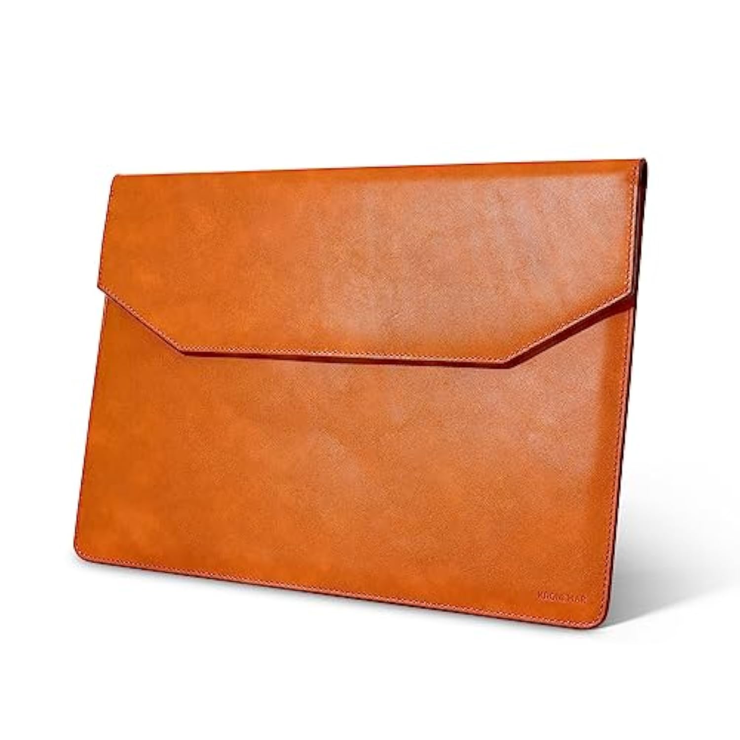 16 Inch Premium Full-Grain Leather Laptop Sleeve Case - Compatible With Macbook Pro M1/M2/M3/M4 (2019-24) & Air 15-Inch (2023-24) - Loose Fit, Razer Blade 15, Microsoft Surface Laptop 3 - Tan