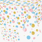 Gender Reveal Decorations Disposable Tablecloth, 3Pcs Gender Reveal Table Cloths Baby Shower Table Cover For Boy Or Girl Gender Reveal Party Decorations Supplies