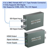 SDI to HDMI Converter with SDI Loop Out, 1080p HD-SDI / 3G-SDI/SD-SDI to HDMI Video Audio Converter, BNC to HDMI Adapter for SDI Camera Monitor