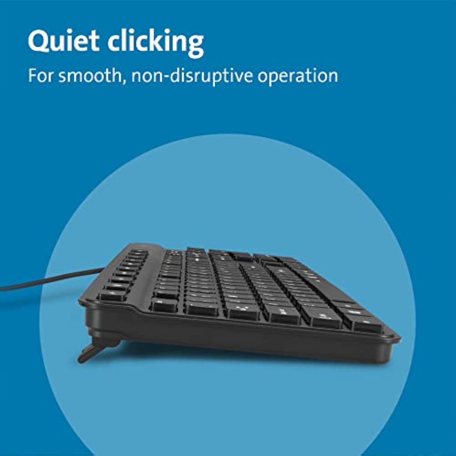 Kensington Simple Solutions Wired Keyboard TAA-Compliant (K55113US), Black