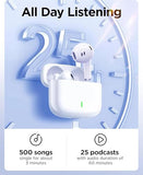 Wireless Earbuds, Bluetooth 5.4 Headphones In Ear with 4 ENC Noise Cancelling Mic, 48H HiFi Stereo Deep Bass Wireless Earphones, IPX8 Waterproof Fast