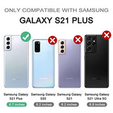 for  Galaxy S21+ Plus Case, [Built in Screen Protector and Kickstand] Heavy Duty Military Grade Protection Shockproof Protective Cover for