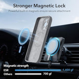Esr For Case With Magsafe, Supports Magnetic Charging, Slim Liquid Silicone Case, Shock Absorbing, Screen And Camera Protection, Cloud Series, Grey