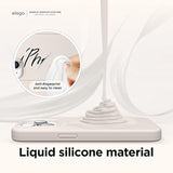 elago Compatible with iPhone 14 Plus Case, Liquid Silicone Case, Full Body Protective Cover, Shockproof, Slim Design, Anti-Scratch Soft Microfiber Lining, 6.7 inch (Stone)