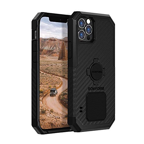 - iPhone 12 Pro Max Case, Rugged Series, Magnetic Protective  Gear, iPhone Cover with RokLock Twist Lock, Dual Magnet, Drop Tested Armor (Black)