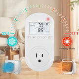 New Generation! Smart Wifi Temperature Control Outlet Compatible With Alexa Google Assistant, Perfect For Households Greenhouses Reptile Enclosures Incubators, 110V/16A