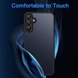 JETech Matte Case for Samsung Galaxy A15 5G / 4G 6.5-Inch, Frosted Translucent Back Protective Slim Phone Cover, Anti-Fingerprints (Black)