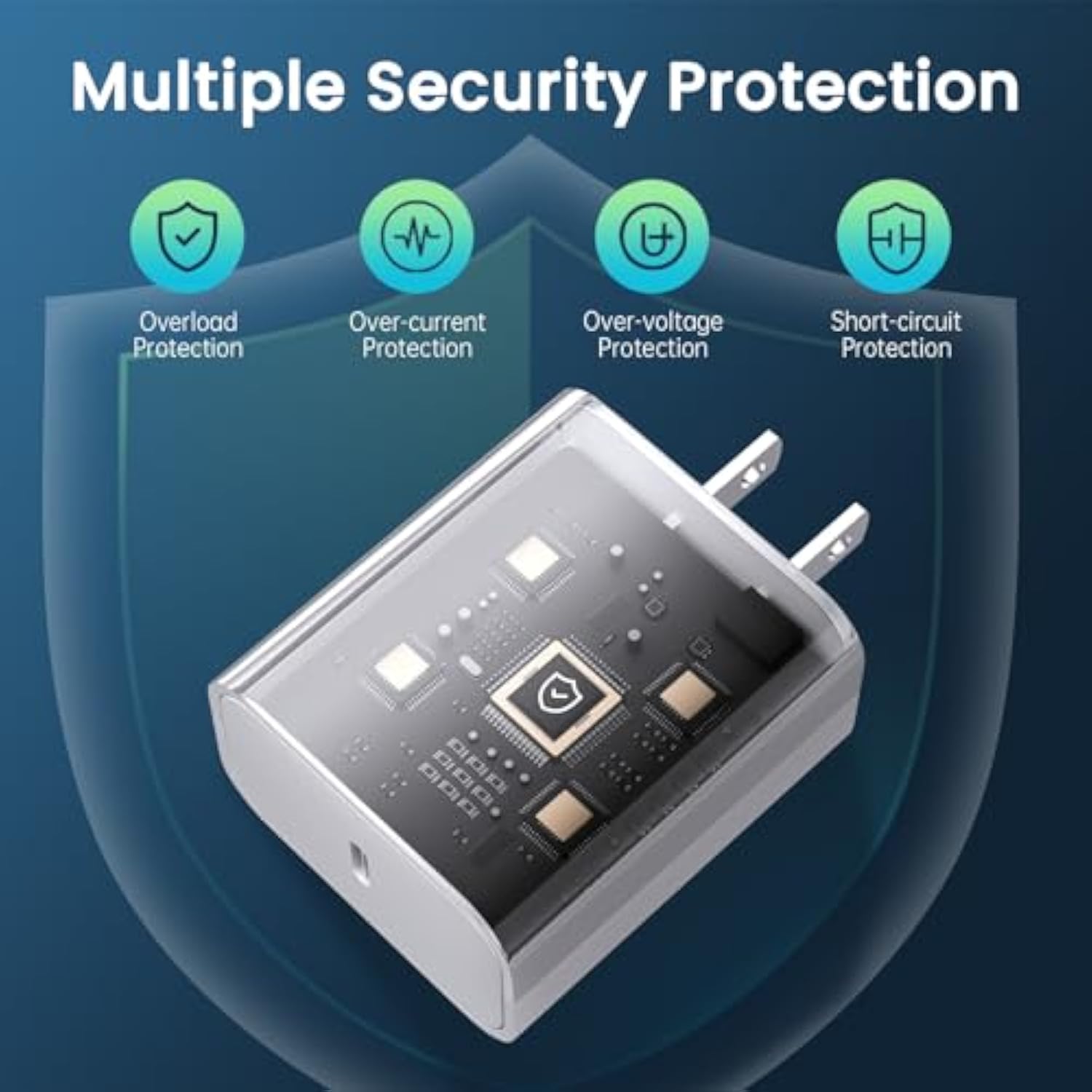 2Pack 20W USB C Fast Charger Block with 6FT & 10FT Lightning Cables for iPhone