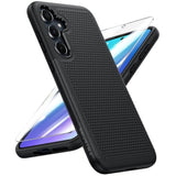 For Samsung Galaxy A35-5G Case: Dual Layer Protective Heavy Duty Cell Phone Cover Shockproof Rugged With Non Slip Textured Back - Protection Bumper Tough - 2024, 6.6 Inch Black