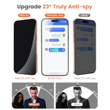 4-Pack Privacy Screen Protector For Iphone 16 Pro Max [100% Anti-Spy][9H+ Military-Grade Aerospace Glass][Auto-Alignment Kits] Shatterproof Tempered Glass Film For 16 Pro Max 6.9" Zero-Bubble