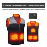 5V 2A Heated Vest Battery Pack,Micro Power Bank 10000Mah For Heated Jacket,Dual Usb Lcd Display Portable Charger,External Battery For Iphone, Android Etc.