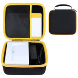 Hard Case Replacement For Kodak Dock Plus 4Pass / Kodak Dock Premium 4X6 Portable Instant Photo Printer (Black + Yellow Case)