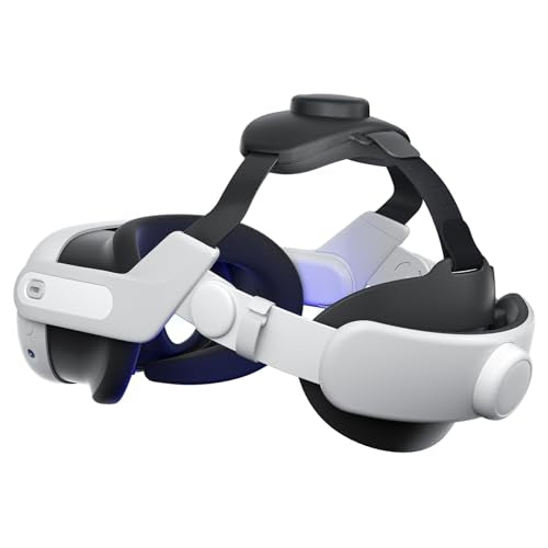Load Reducing Head Strap For Meta Quest 3S/Quest 3 Double Knob Adjustable Pressure Free Comfort Elite Strap Replacement For Oculus Quest 3S/3 Accessories Vr Headstrap Fit For All Head Sizes