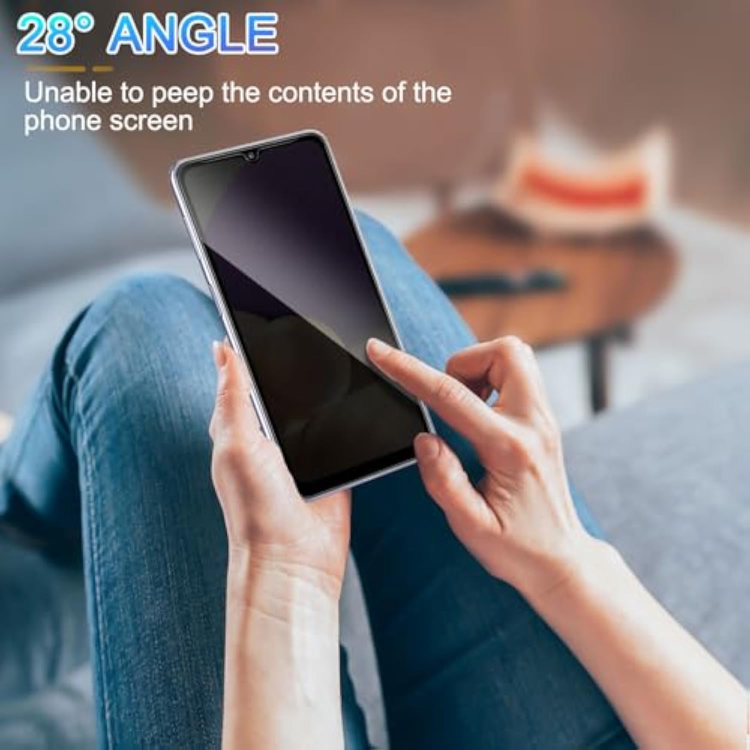 3 Pack Privacy Screen Protector For Samsung Galaxy A32 5G [Anti-Spy Tempered Glass], Ultra Hd, Anti-Scratch, Bubble-Free, Easy Install 9H Protective Glass For Galaxy A32