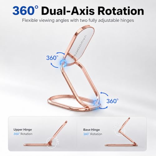 Phone Ring Holder Finger Kickstand, 540° Dual Direction Rotating Phone Grip for iPhone, , Huawei Smartphone, Tablet, Kindle, Switch Lite