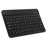 Ultra-Slim Bluetooth Keyboard Portable Mini Wireless Keyboard Rechargeable For Apple Ipad Iphone Samsung Tablet Phone Smartphone Ipados Ios Android (10 Inch Black)