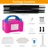 10ft Adjustable Balloon Arch Stand with Electric Pump & Accessories