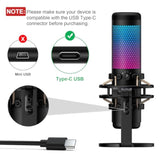 Replacement Usb C Data Charging Cable Cord Compatible With Hyperx Quadcast 2, Solocast, Quadcast S Usb Condenser Microphone, Tonor Tc30, Fifine A6/K688, Elgato Wave 3 Mic, 6.6 Ft/ 2 M
